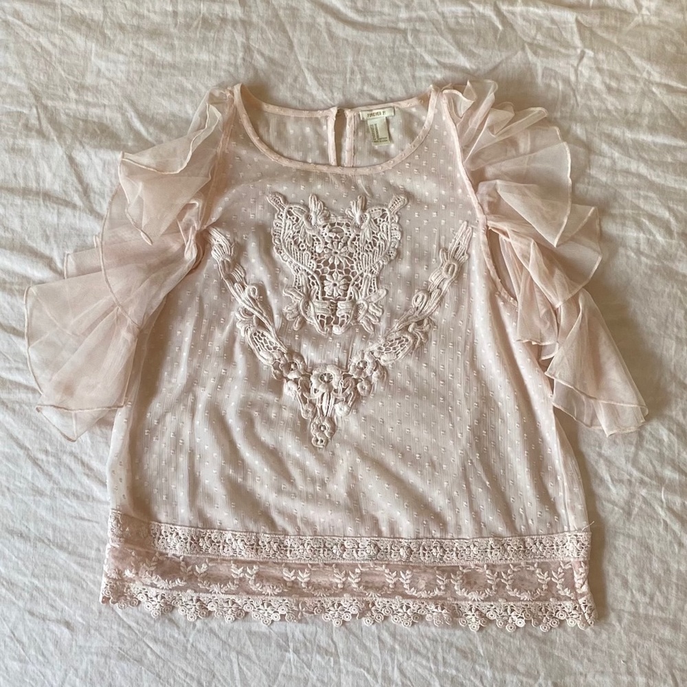 Forever 21 Cold Shoulder Blouse